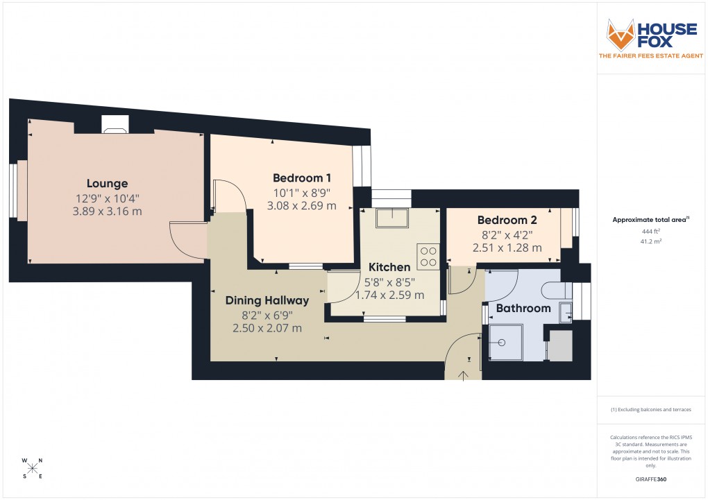 Floorplan for Tower Walk, Weston-Super-Mare, Somerset