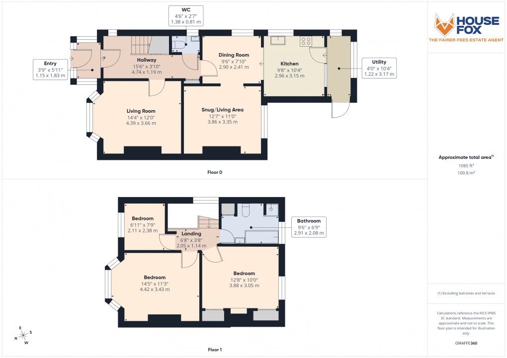 Floorplan for Bedford Road, Weston-Super-Mare, Somerset