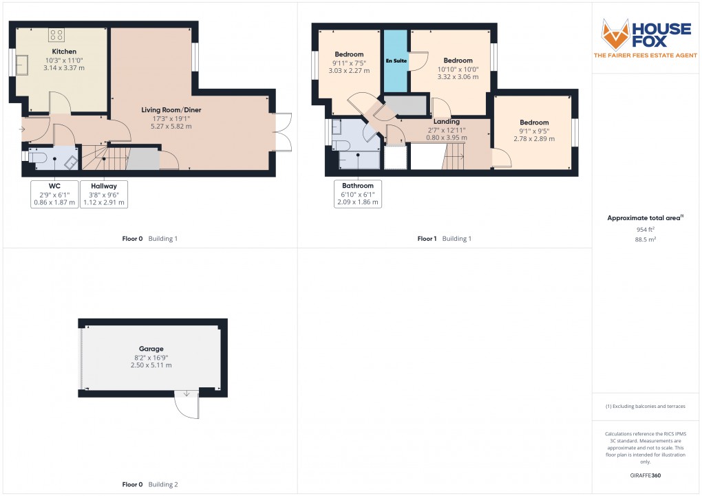 Floorplan for St Georges, Weston-Super-Mare, Somerset
