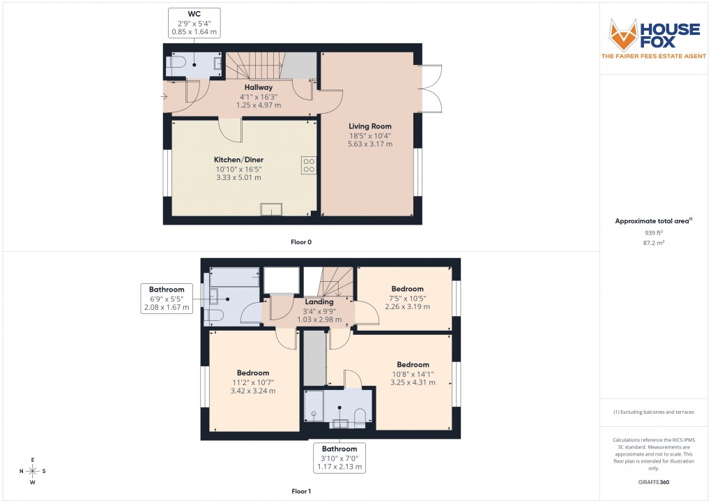 Floorplan for Hutton, Weston-Super-Mare, Somerset