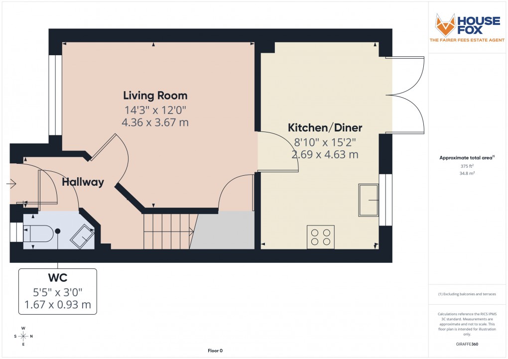 Floorplan for Leonides Avenue, Weston-Super-Mare, Somerset