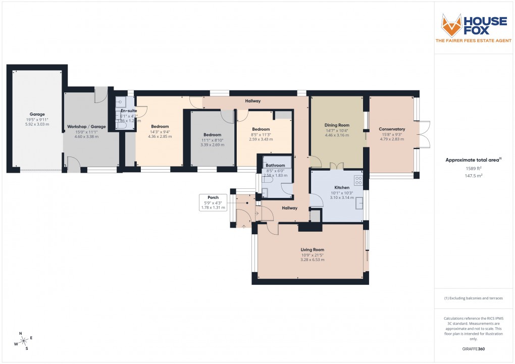 Floorplan for Southville Road, Weston-Super-Mare, Somerset