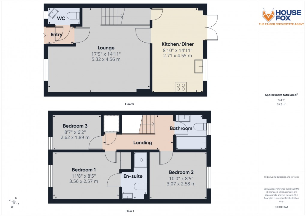Floorplan for Worle Moor Road, Weston Village, Weston-Super-Mare, Somerset