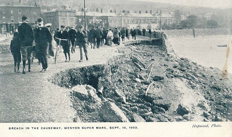 Unveiling the Power of Weston-super-Mare's Tidal System: Sea Storm Breach of 1903