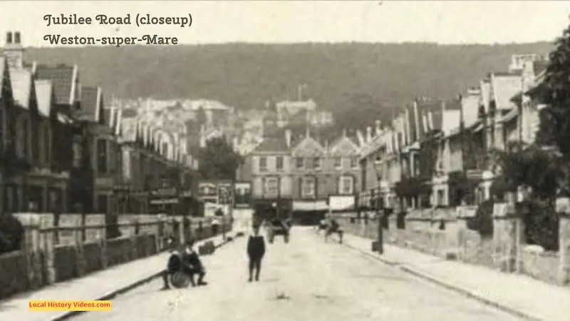 Old Postcard of Jubilee Road, Weston-super-Mare