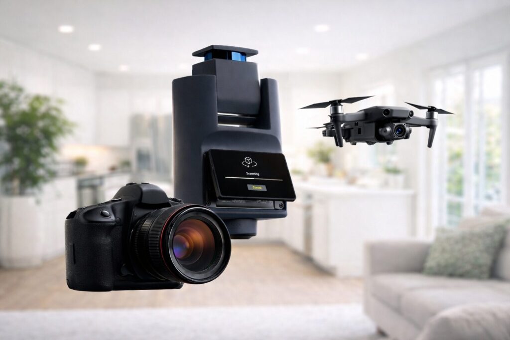drone and camera
